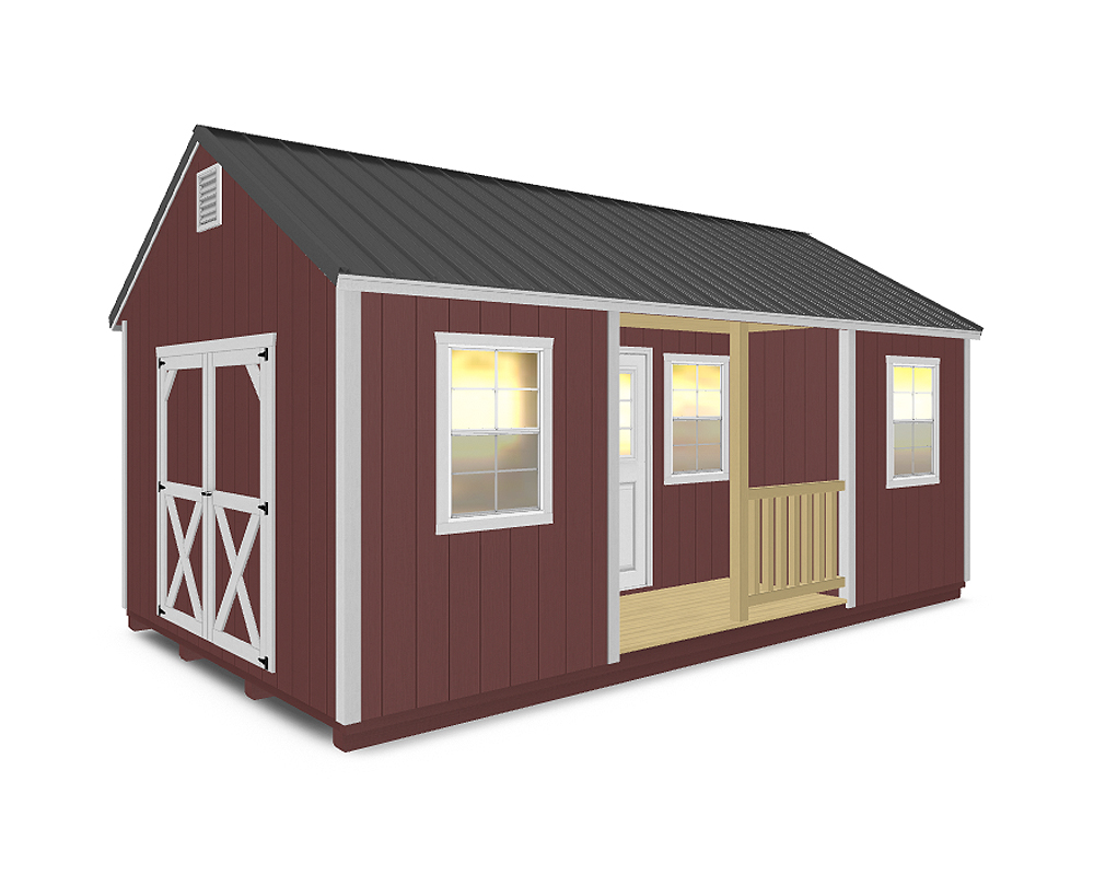 A-Frame With Middle Porch